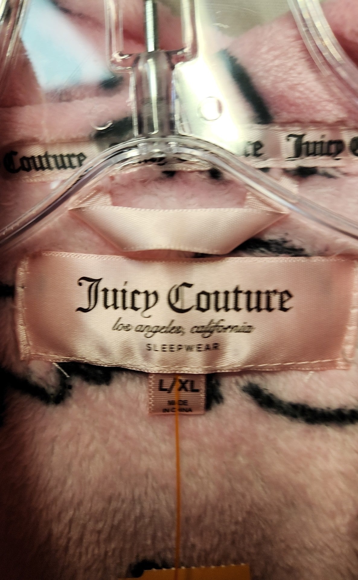 Juicy Couture Women's Size L/XL Pink Robe