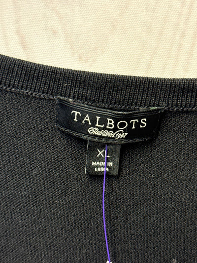 Talbots Women's Size XL Black Cardigan