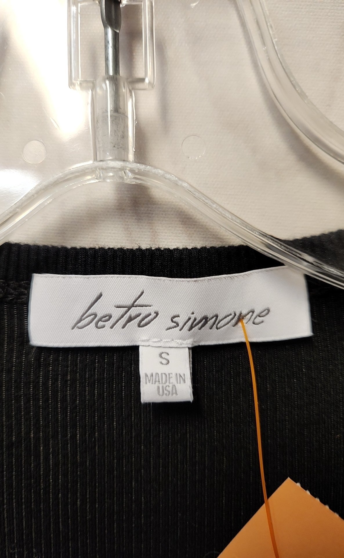 Betro Simone Women's Size S Black Bodysuit