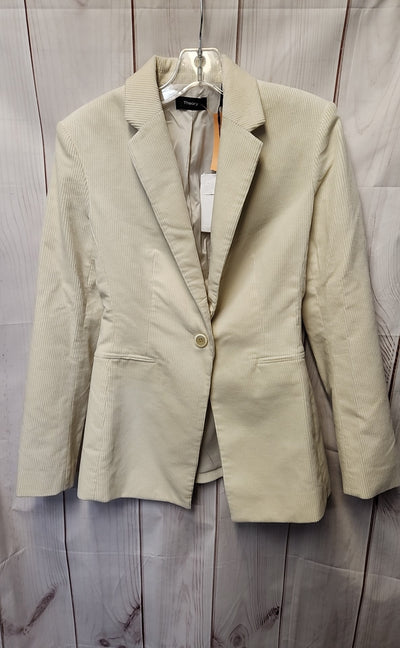 NWT Theory Women's Size 2 White Corduroy Blazer