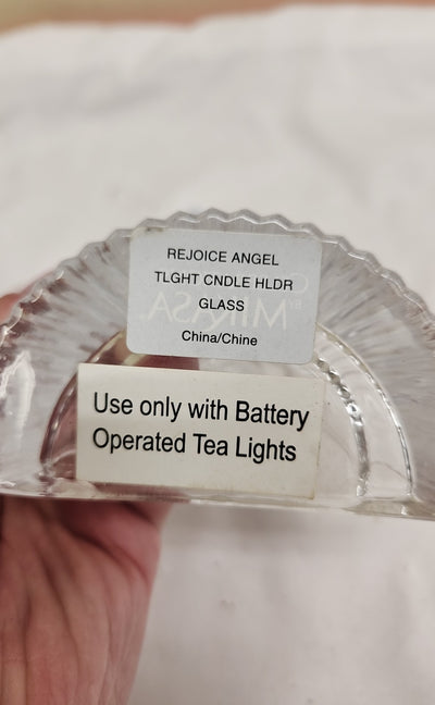 Mikasa Rejoice Angel Tea Light Candleholder (battery light only)