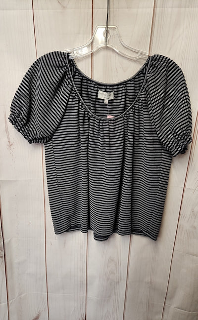 Texture & Thread Women's Size S Navy Short Sleeve Top