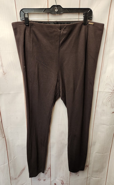 Tahari Women's Size XL Brown Pants