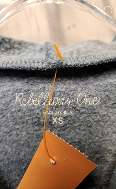 Rebellious One Women's Size XS Blue Sweatshirt