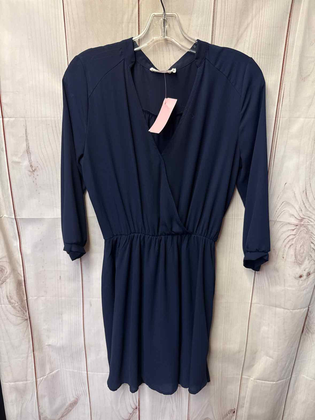 lush navy blue dress Velvi - Yasmin Gown - Navy - Tulle A-line Dress With Pleated Bodice