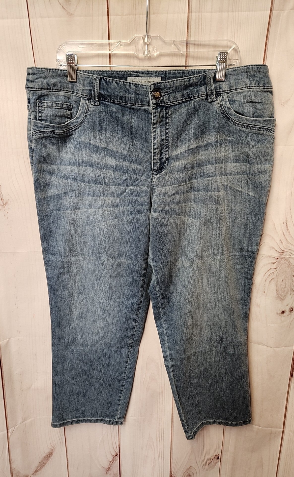 Chico's Platinum denim Women's Size 3 = US 16 Blue Jeans