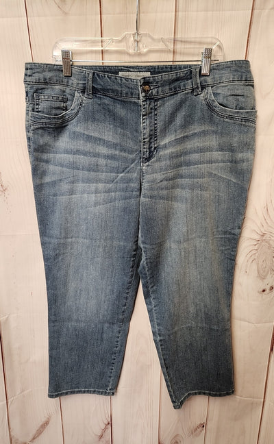 Chico's Platinum denim Women's Size 3 = US 16 Blue Jeans