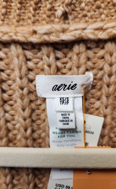 NWT Aerie Women's Size XS/S Tan Cardigan