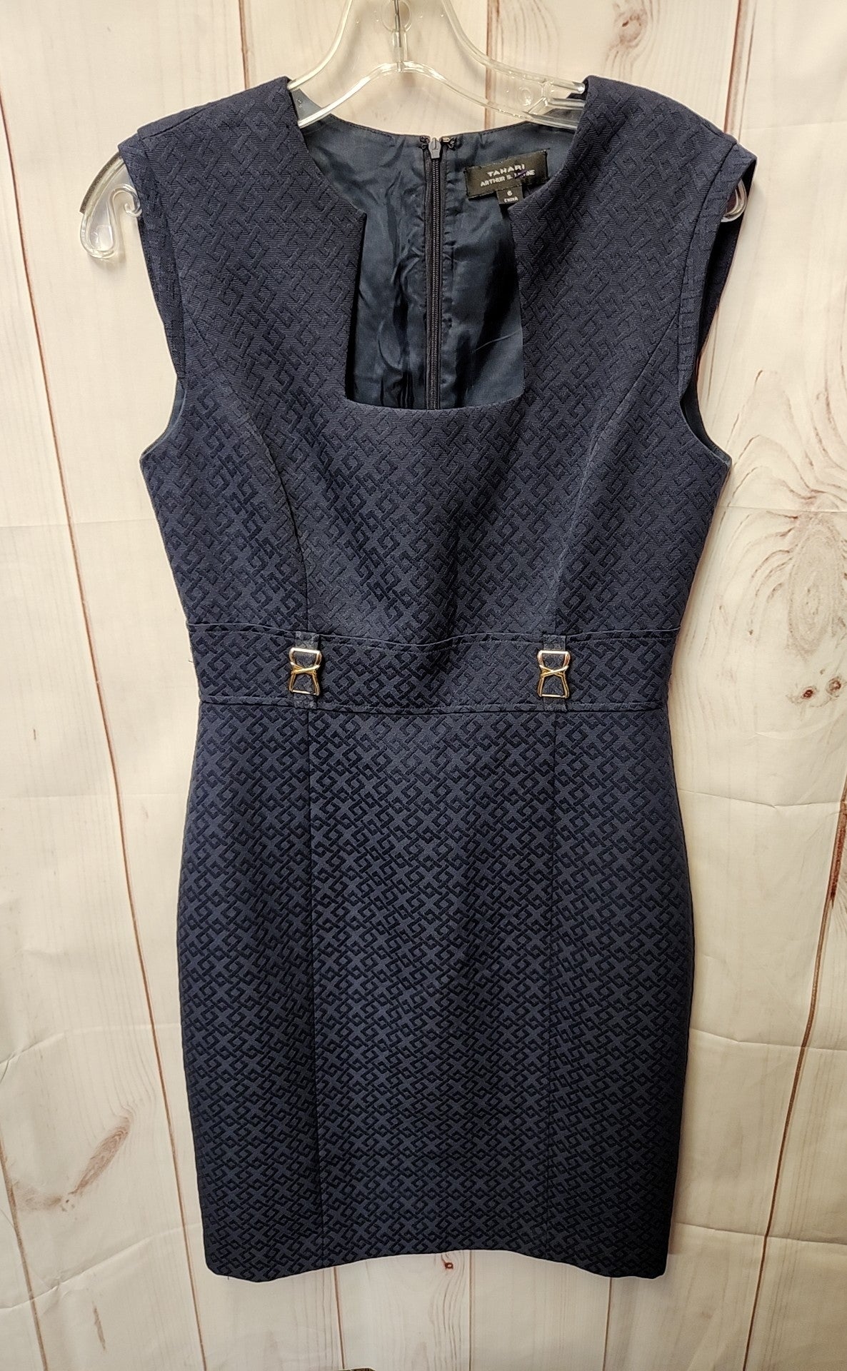 Tahari Women's Size 6 Navy Dress