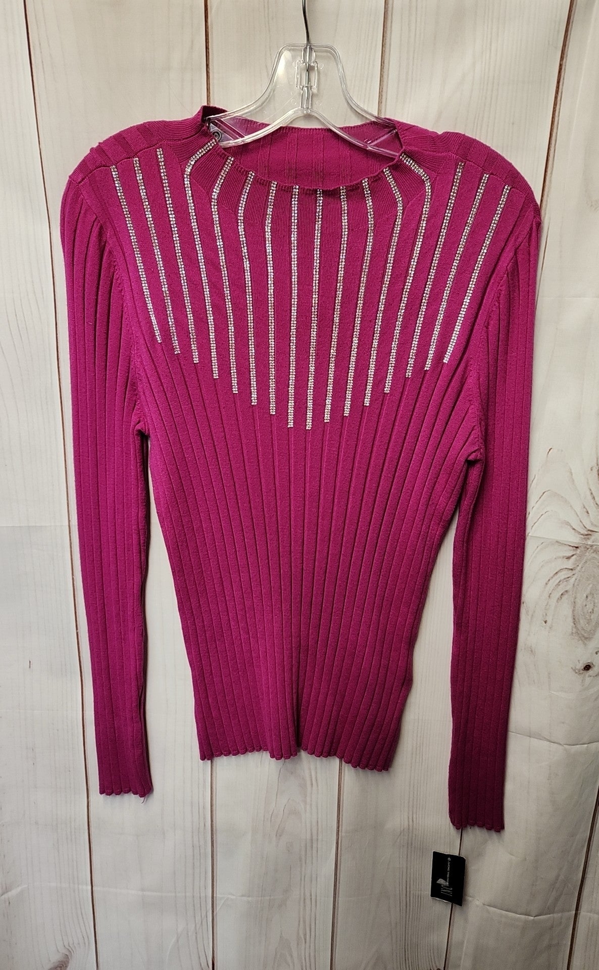 INC Women's Size L Pink Long Sleeve Top