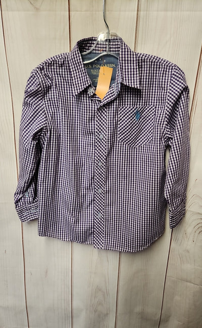 US Polo Assn. Boy's Size 5/6 Purple Shirt