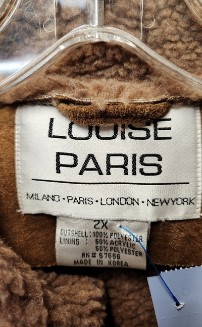 Louise Paris Women's Size 2X Tan Jacket