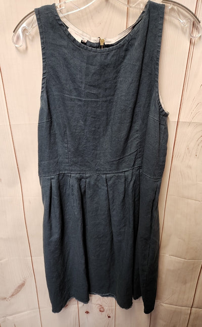 Ruby Cotton Women's Size M Teal Linen Dress