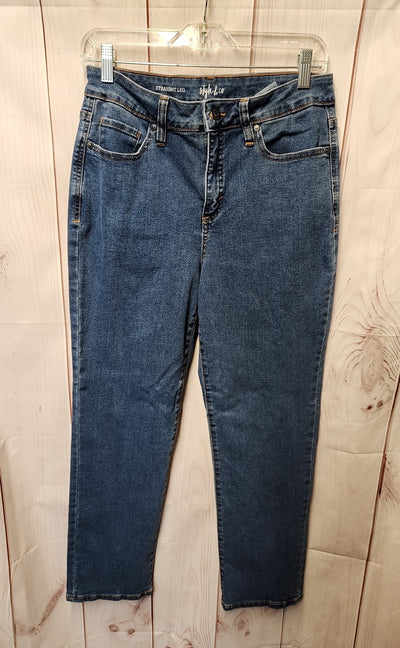 Style & Co Women's Size 29 (7-8) Blue Jeans Straight Leg