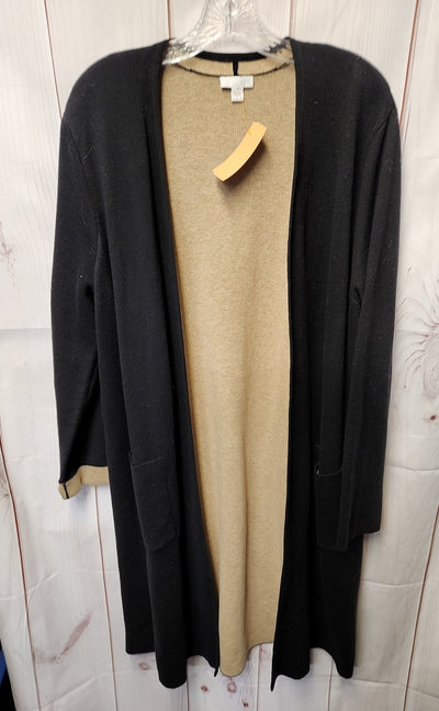 J Jill Women's Size L Black Cardigan