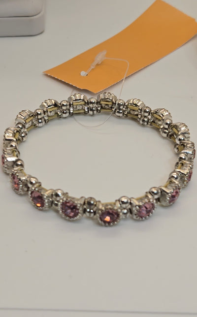 Pink Rhinestone Bracelet