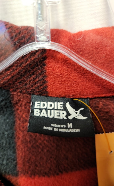 Eddie Bauer Women's Size M Red & Black Sweatshirt