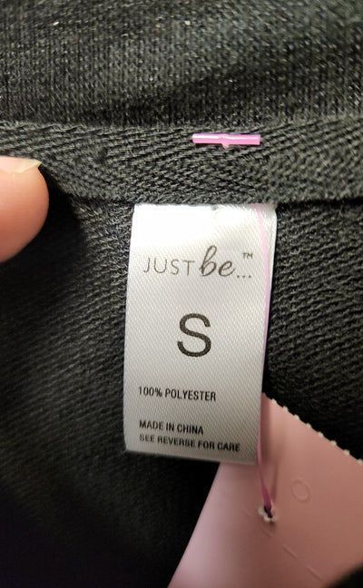 NWT Just Be Women's Size S Black Short Sleeve Top