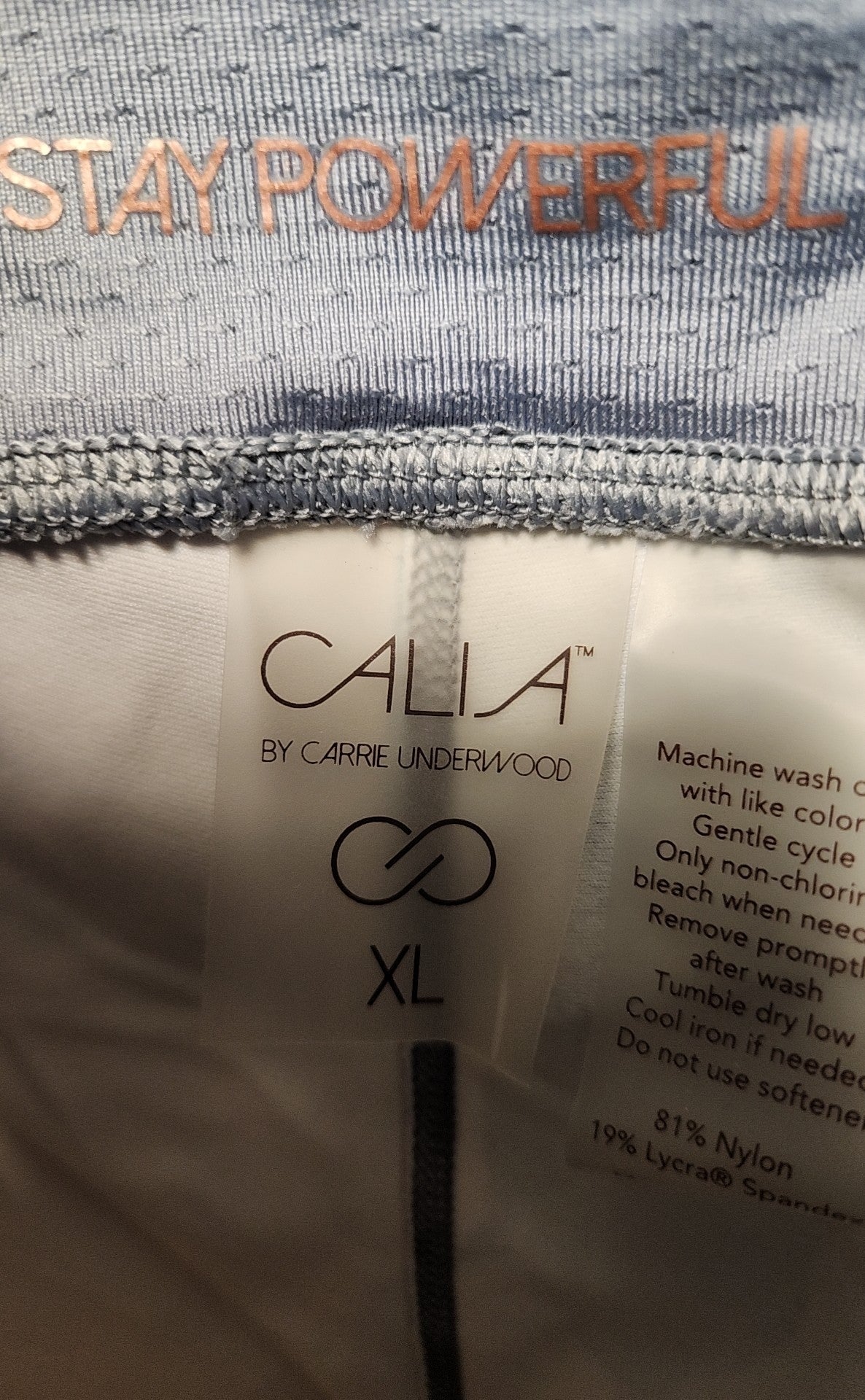 Calia Women's Size XL Blue Floral Leggings