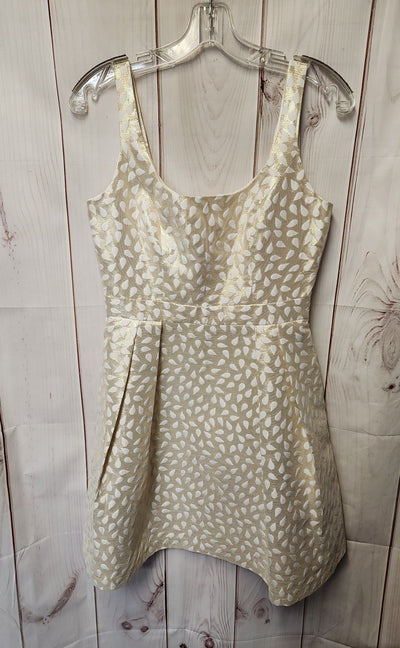 Shoshanna Women's Size 2 White & Gold Dress