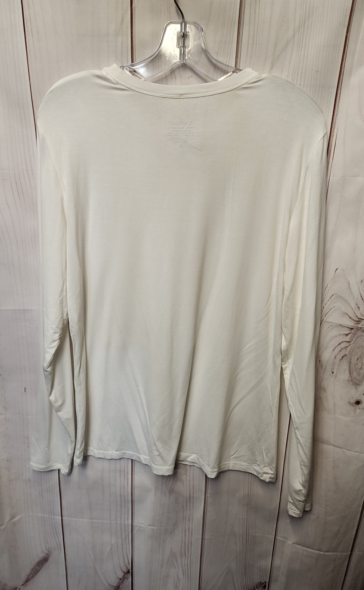 Cuddl Duds Women's Size XL White Long Sleeve Top