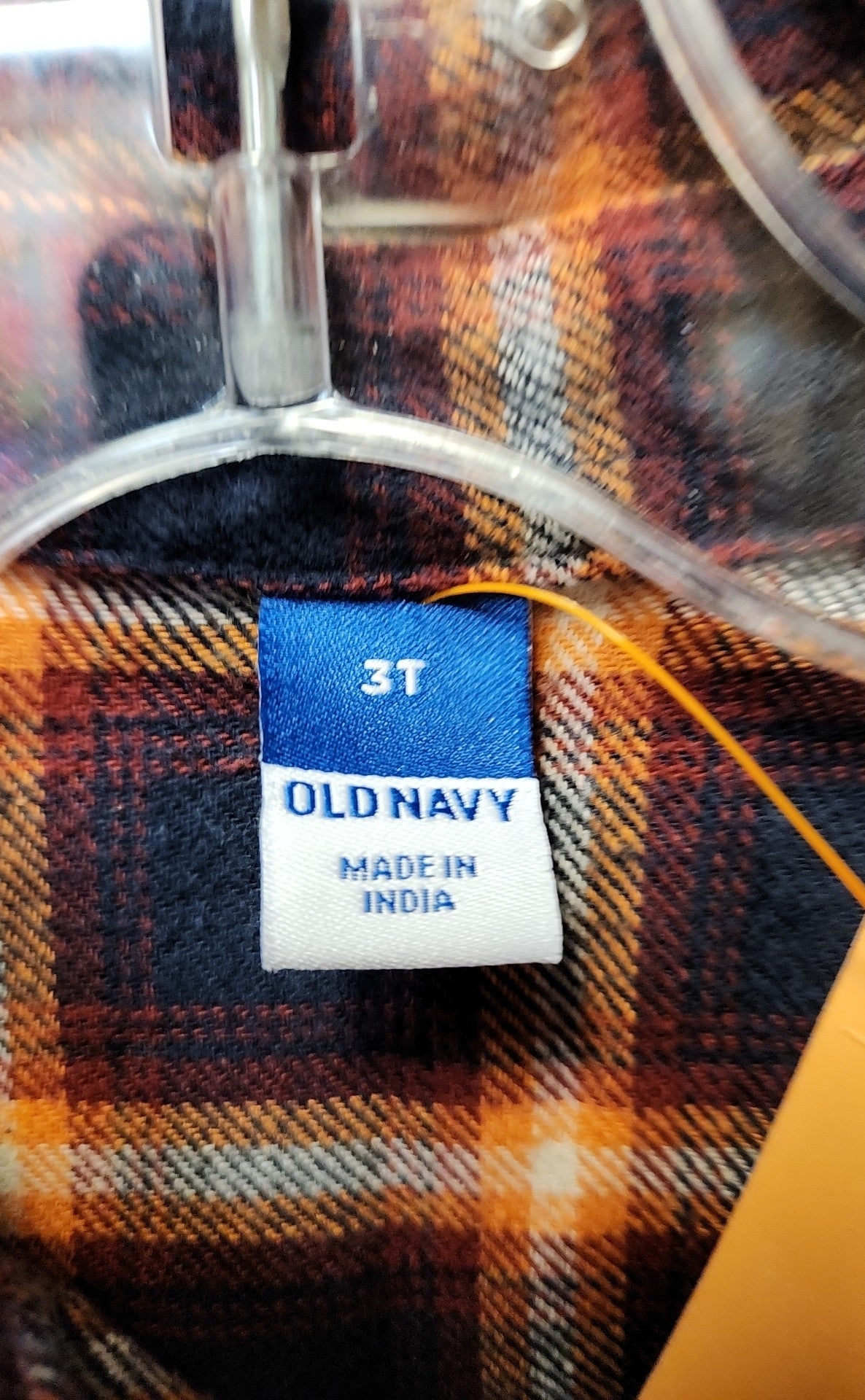 Old Navy Boy's Size 3 Navy & Orange Shirt