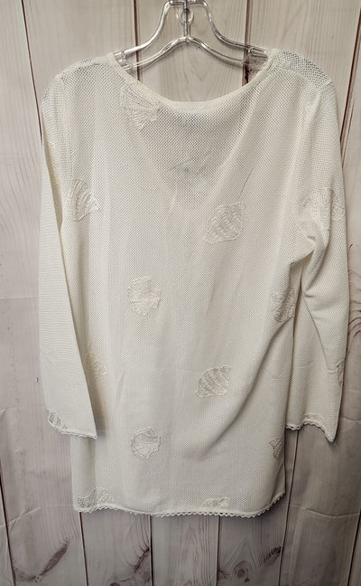 NWT Blue Island Women's Size L White Cover-Up