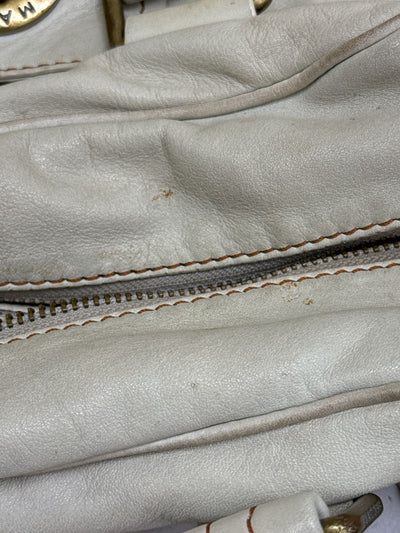 Marc by Marc Jacobs White Leather Purse Bag AS IS - marks/wear