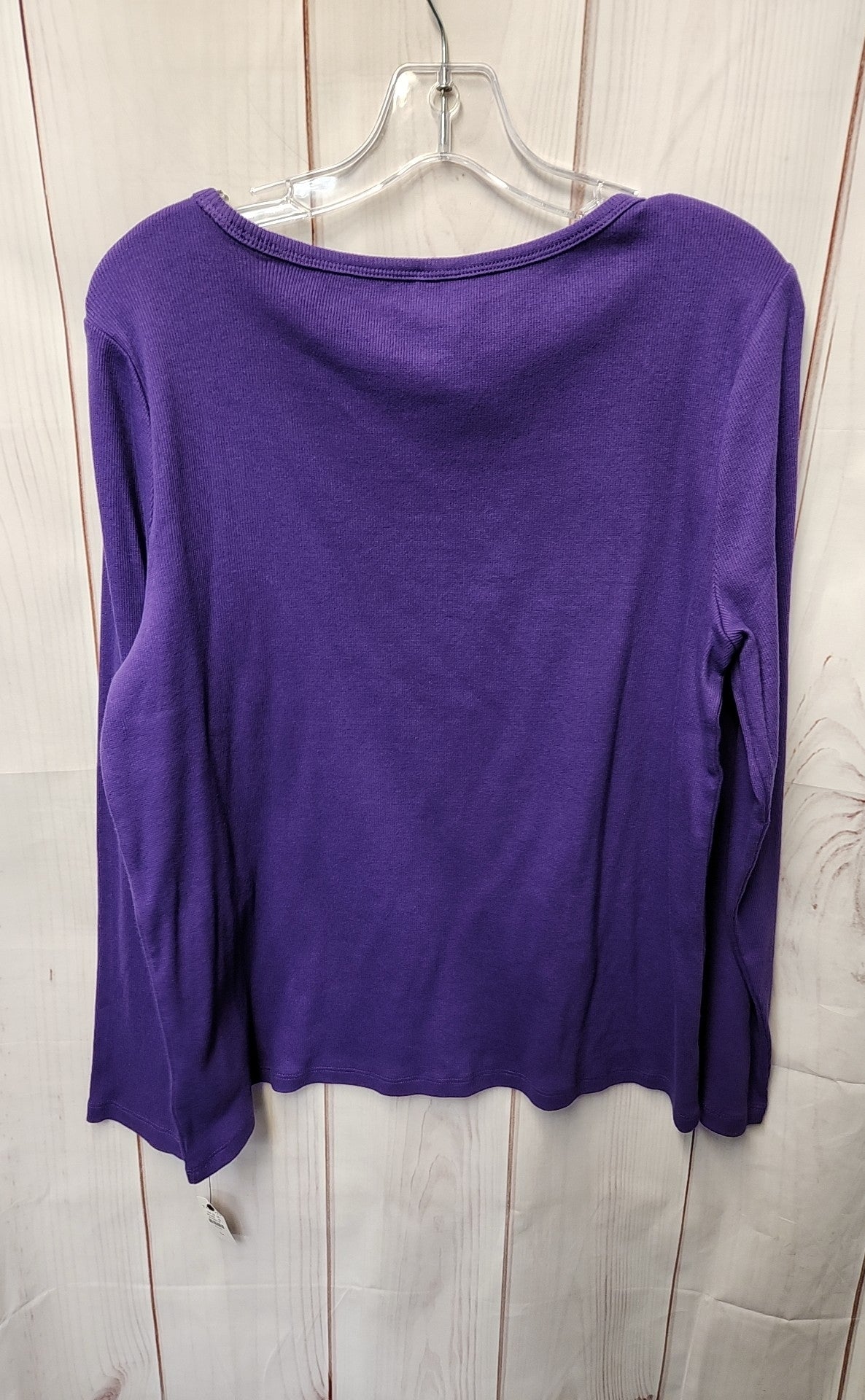 NWT Talbots Women's Size 1X Purple Long Sleeve Top
