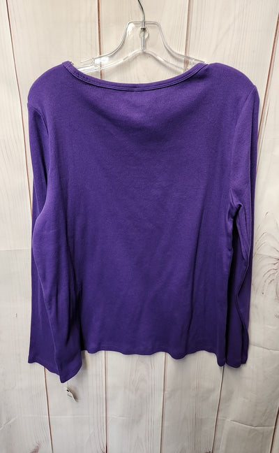 NWT Talbots Women's Size 1X Purple Long Sleeve Top