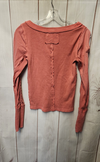 NWT We the Free Women's Size XS Pink Long Sleeve Top