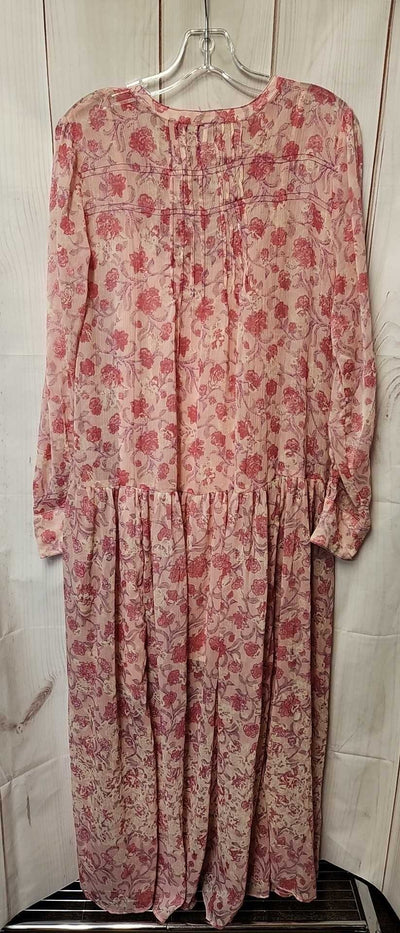 Free People Women's Size S Pink Floral Dress