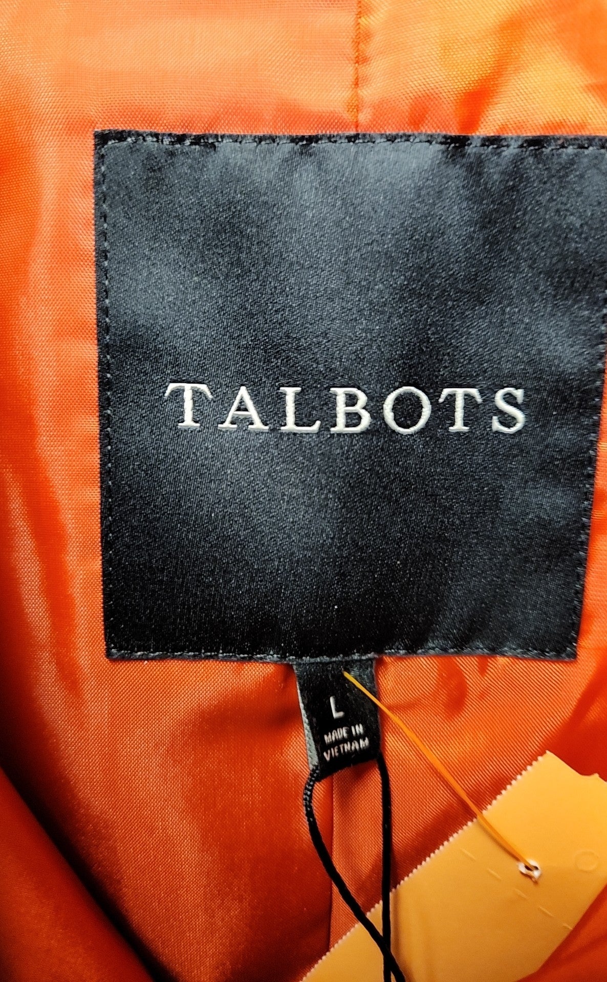 Talbots Women's Size L Orange Vest