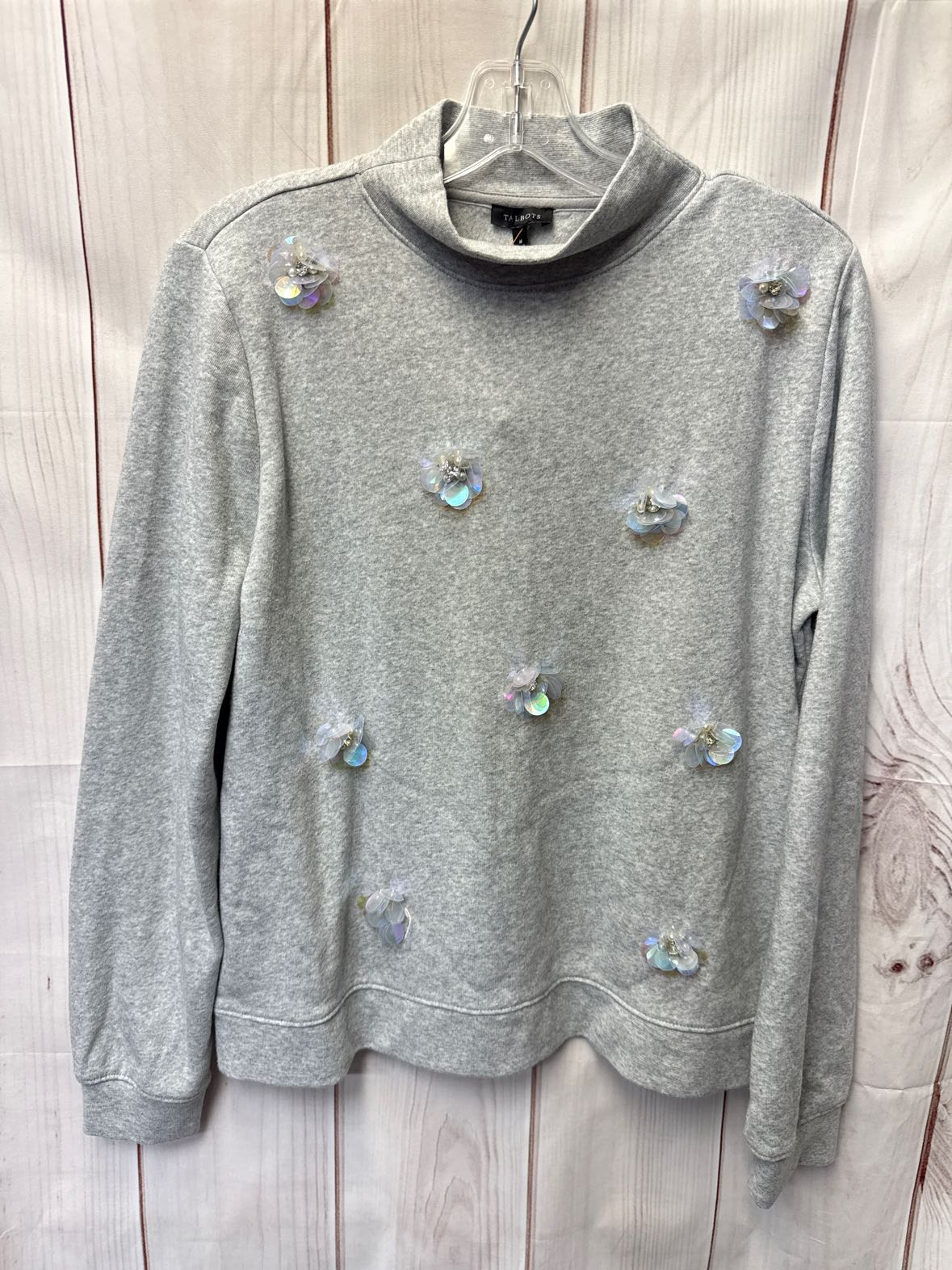 Talbots Women's Size M Gray Sweatshirt