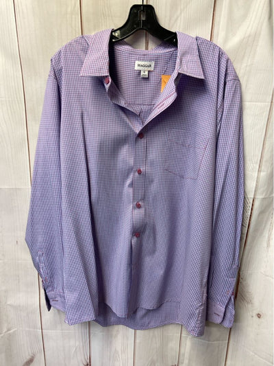 Haggar Men's Size XL Purple Shirt
