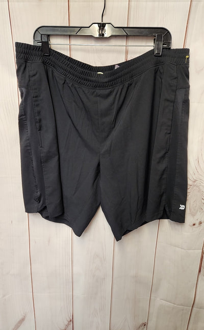 NWT All in Motion Men's Size XL Black 9" Run Shorts