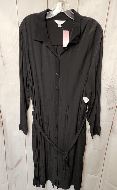 Time and Tru Women's Size 1X Black Dress
