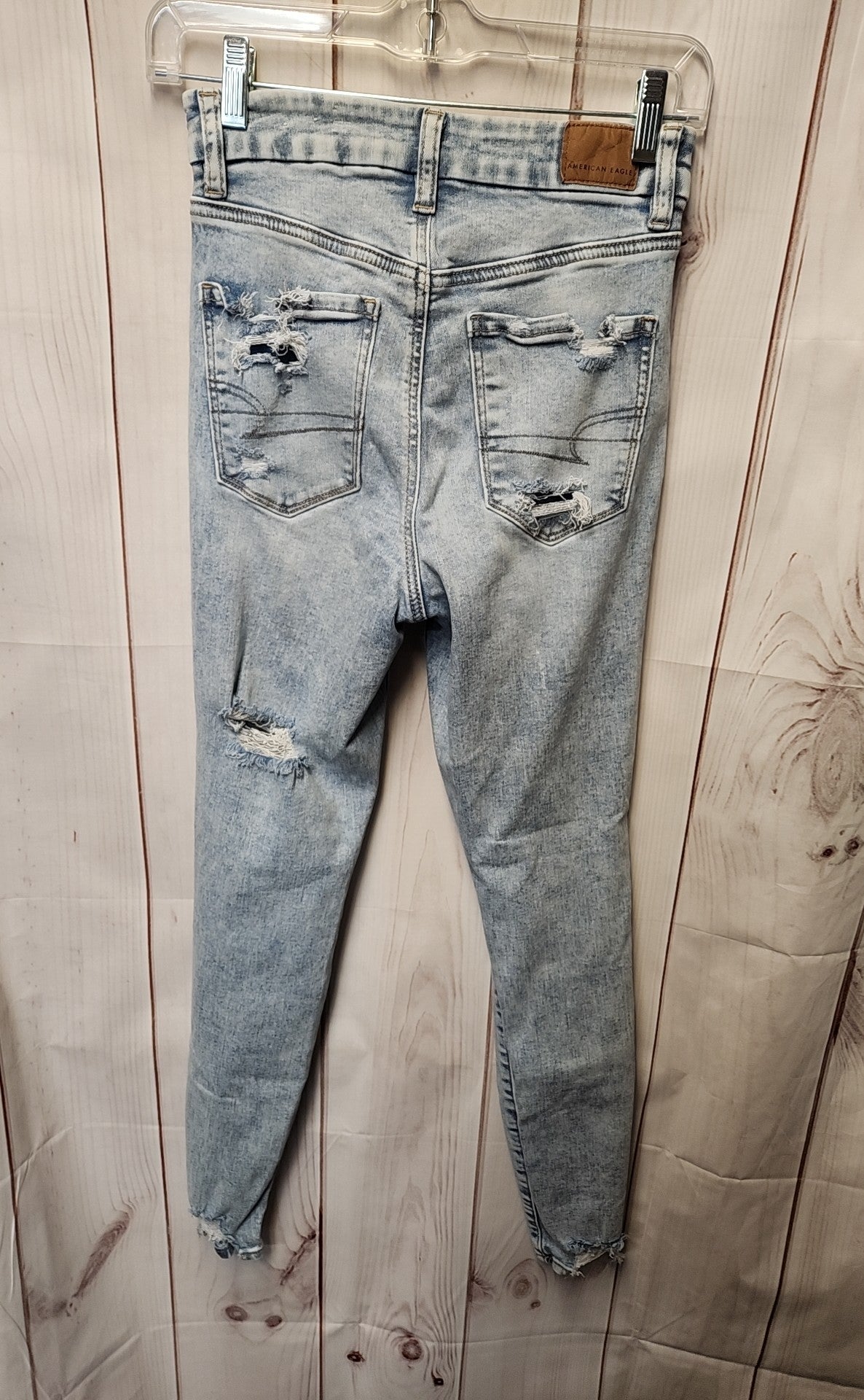 American Eagle Women's Size 26 (1-2) Blue Jeans Curvy Super Hi-Rise Jegging