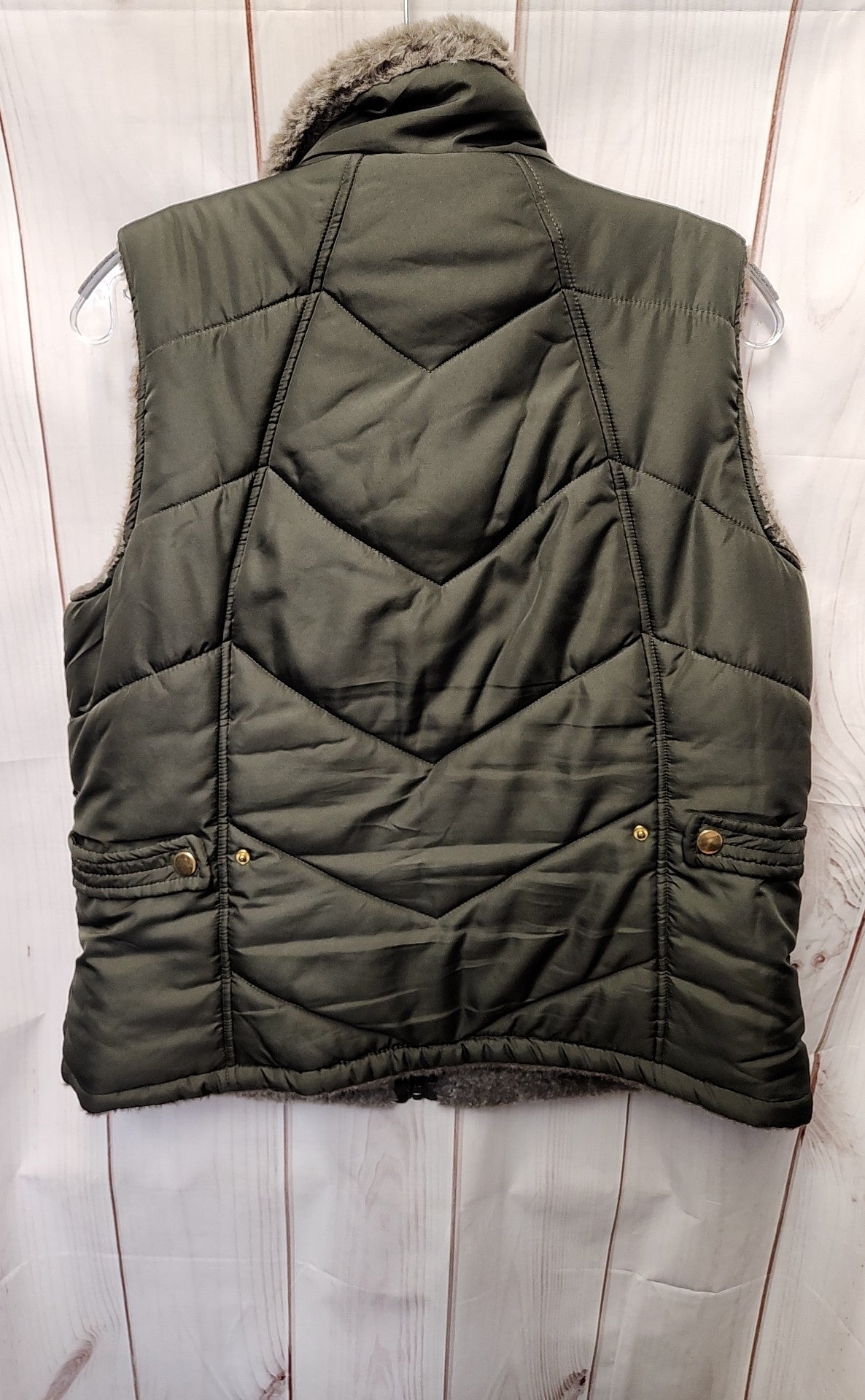 Mia & Tess Women's Size L Olive Green Vest