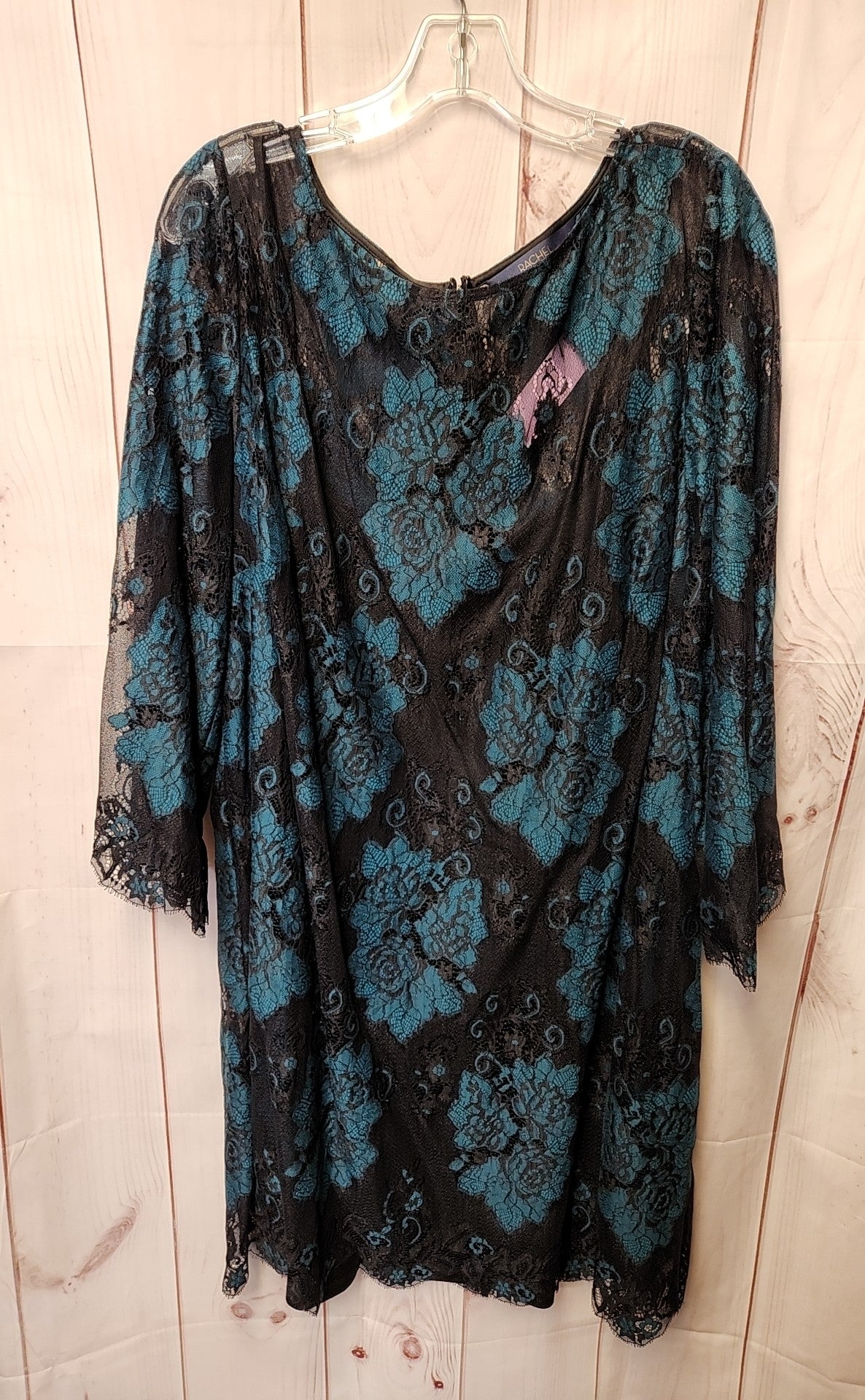 Rachel Women's Size 20 Black & Blue Dress