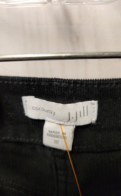 J Jill Women's Size 18 Black Corduroy Pants