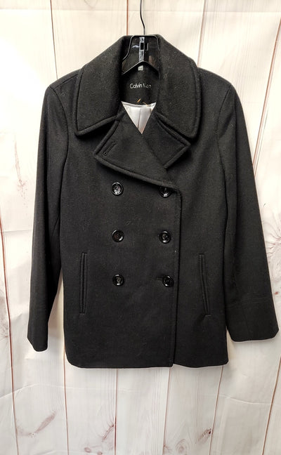 Calvin Klein Women's Size 4 Petite Black Wool Blend Jacket