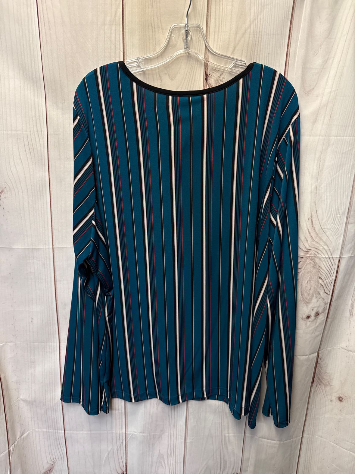 Liz Claiborne Women's Size 2X Teal Long Sleeve Top