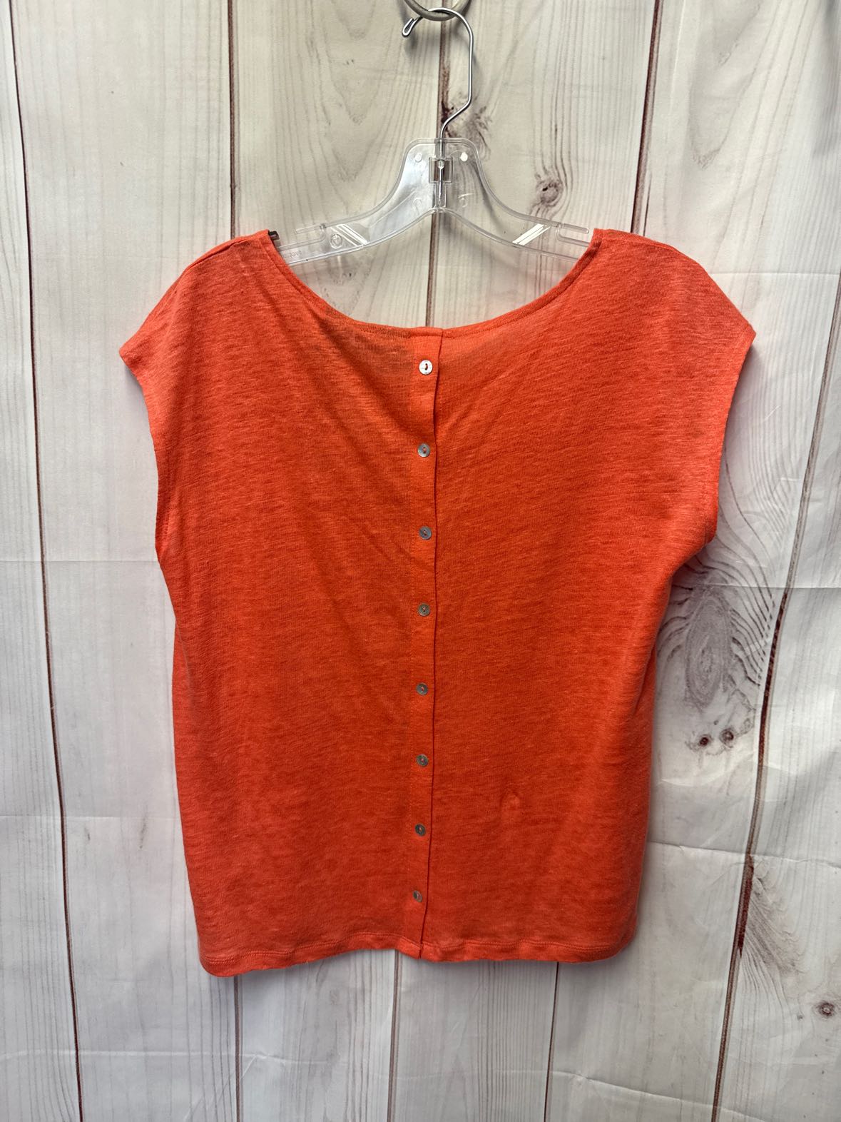 Tahari Women's Size S Red Linen Sleeveless Top