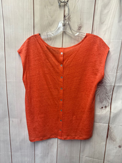 Tahari Women's Size S Red Linen Sleeveless Top