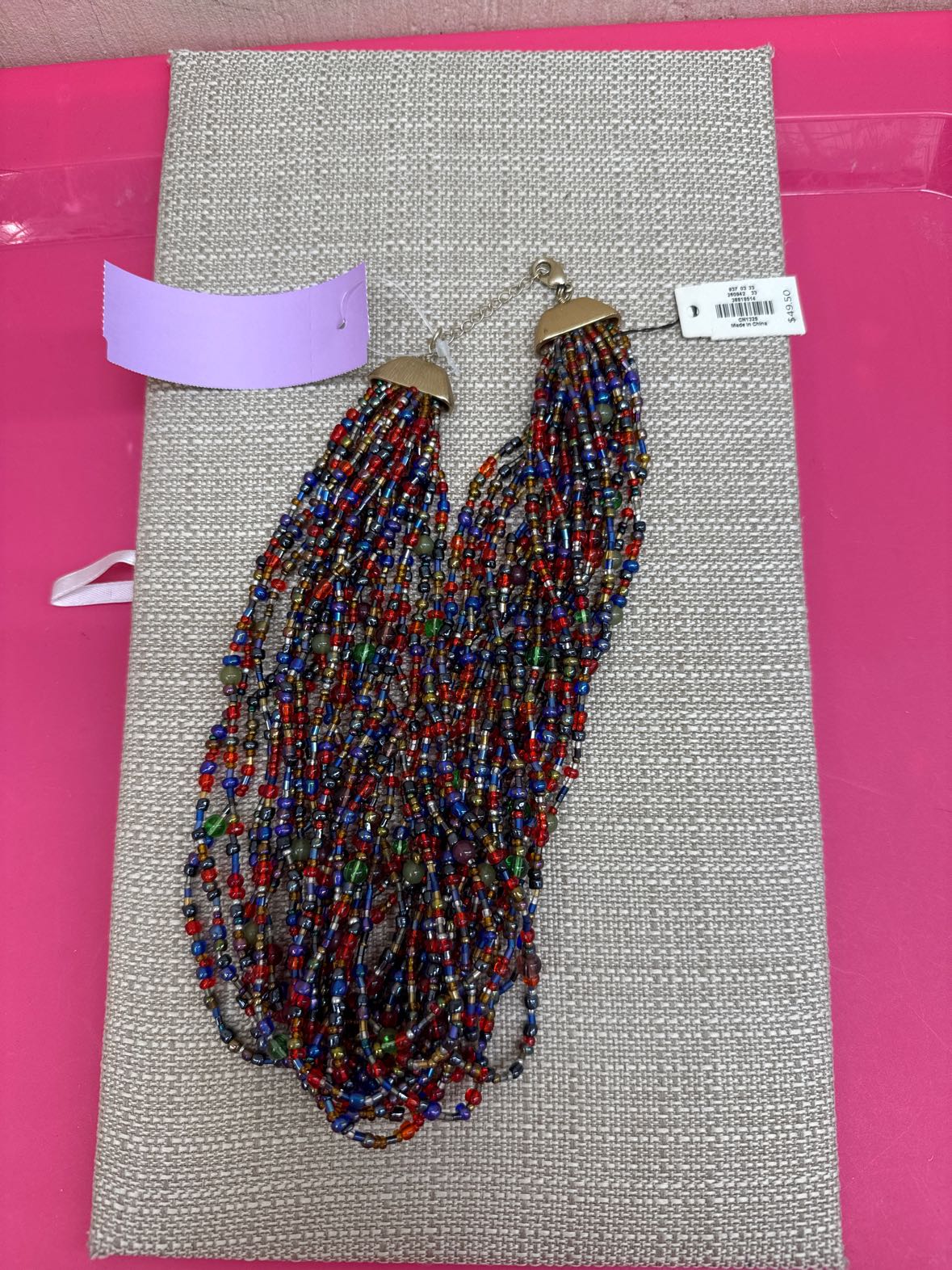 NWT Talbots Multi-Color Beaded Necklace