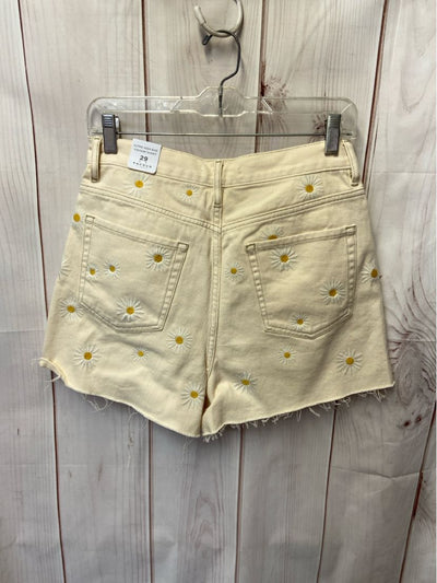NWT Pacsun Women's Size 29 (7-8) Beige Floral Shorts