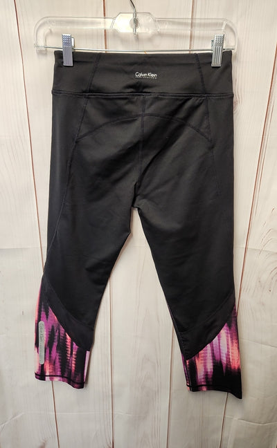 Calvin Klein Women's Size S Black & Purple Leggings