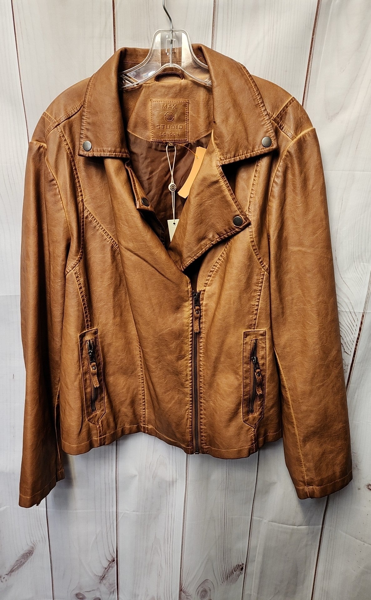 NWT Max Studio Women's Size 2X Brown Jacket