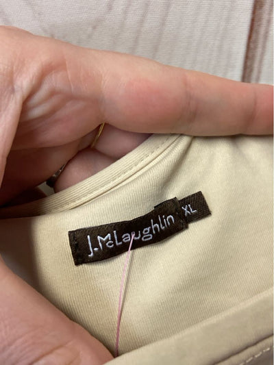 J McLaughlin Women's Size XL Tan Sleeveless Top